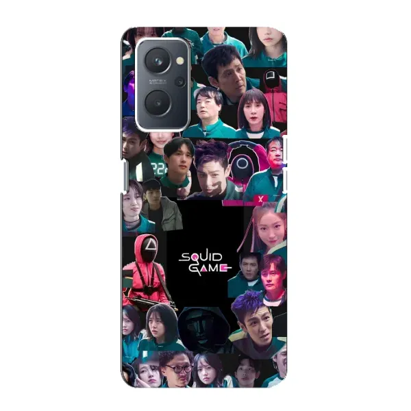 Чехол с принтом «Коллаж Игра кальмара» для OPPO A76