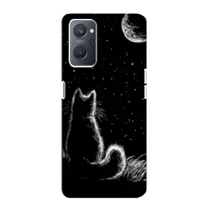 Чехол с принтом для Oppo A76 (AlphaPrint) Модные коты