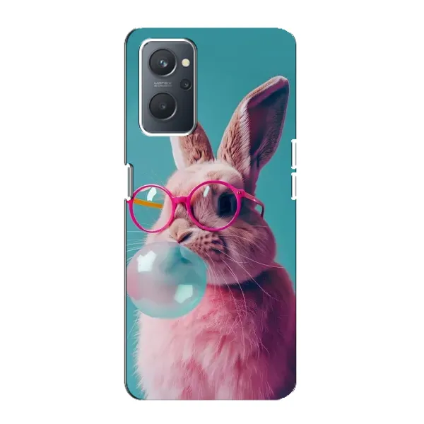 Чохол з принтом «Кролик в окулярах» для OPPO A76