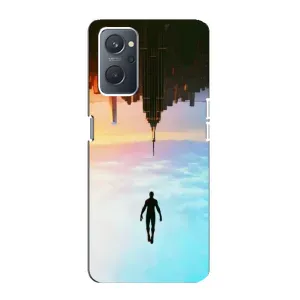 Чехол с человеком пауком для Oppo A76 - (AlphaPrint) (Паук человек)