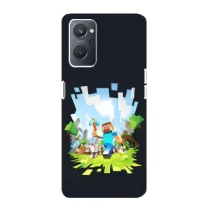 Чехол Майнкрафт на Oppo A76 (AlphaPrint) Minecraft (персонажи Minecraft)