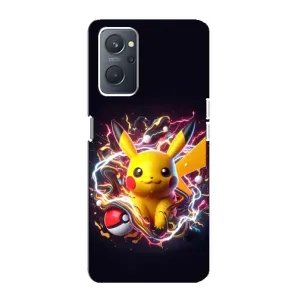 Чехол с Пикачу на Oppo A76 (Пикачу с мячом)