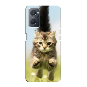 Чехлы с Котиками для Oppo A76 (VPrint) (Прыжок кота)