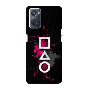 Чехол с принтом «Символы Игра кальмара» для OPPO A76