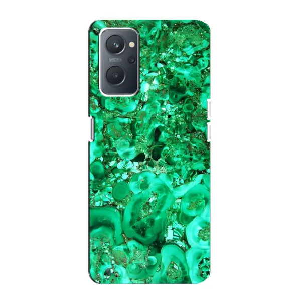 Чохол з принтом «Салатовий Мрамор» для OPPO A76