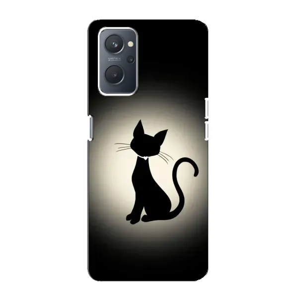 Чохол з принтом «Силует котика» для OPPO A76