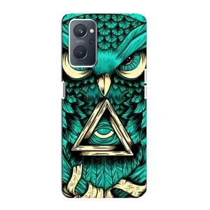 Чехол с птицами на Oppo A76 (VPrint) (Сова с глазом)
