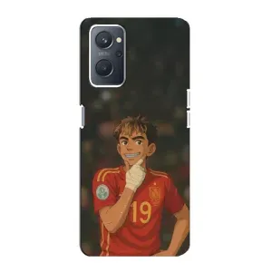 Чехол с футболистом Ламин Ямаль Oppo A76 (Ямаль аниме)