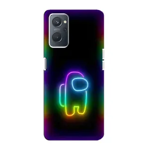 Чехол Амонг Ас для Oppo A76 (AlphaPrint) (Яркий скин)