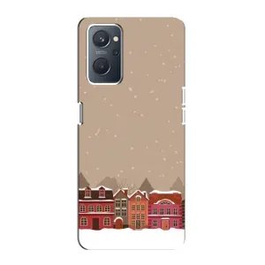 Новогодние, Праздничные Чехлы для Oppo A76 - 2024 год (Зимний город)
