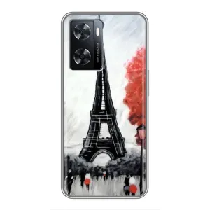 Чехол Эйфелева Башня для Oppo A77 - (AlphaPrint) (Башня в Париже)