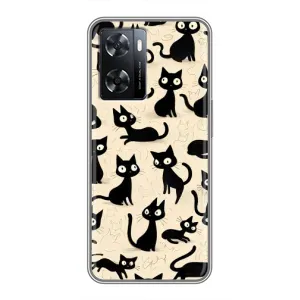 Чехол с рисунком кот на Oppo A77