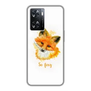Чехлы с картинкой Лисички для Oppo A77 (VPrint) (Девочка Лиса)