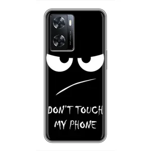 Чехол для Оппо А77 - (AlphaPrint) с печатью (ТОП продаж) (Dont Touch)
