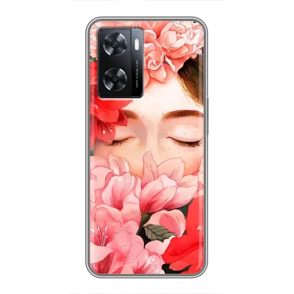 Чохол з принтом «Очі в квітах» для OPPO A77 Чохол з принтом «Очі в квітах» для OPPO A77