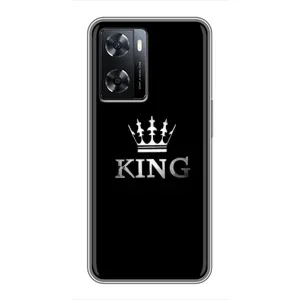 Чехол с Короной Оппо А77 - (AlphaPrint) (KING)