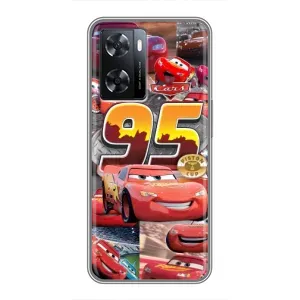 Силиконовый чехол Маквин для Oppo A77 (Коллаж Молния Маквин)