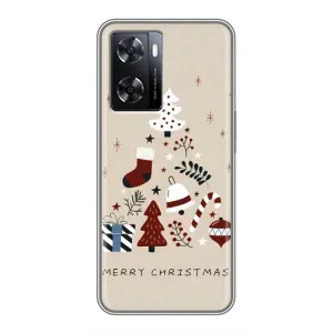Рождественские, Праздничные Чехлы для Оппо А77 (Merry Christmas)