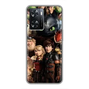 Чехол как приручить дракона на Oppo A77 (Персонажи дракона)