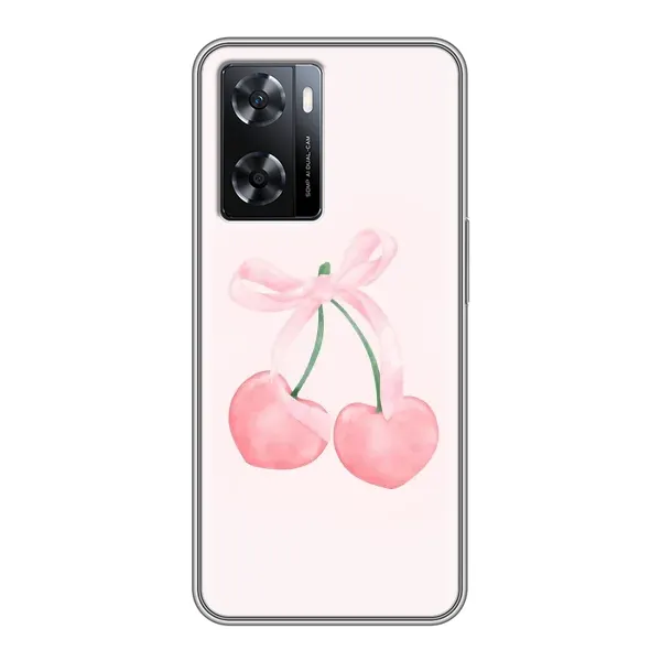 Чохол з принтом «Рожеві вишні» для OPPO A77