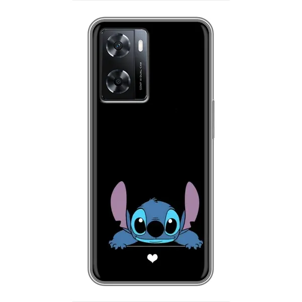 Чехол с принтом «Стич на черном» для OPPO A77