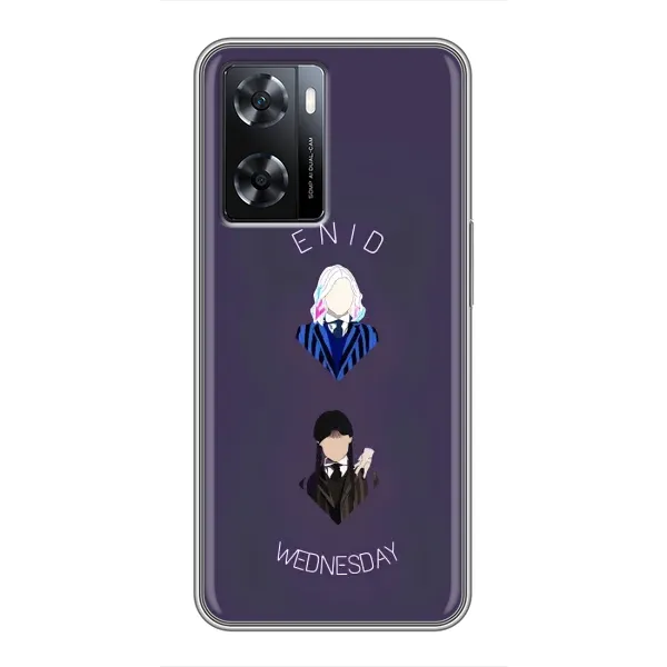 Чехол с принтом «Уэнздей и подруга» для OPPO A77