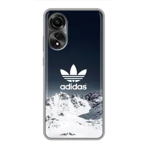 Чехлы Адидас для OPPO A78 (4G) (AlphaPrint) (Адидас в горах)