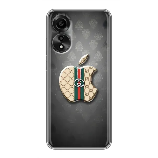 Чехол с принтом «Apple gucci» для OPPO A78 (4G) Чехол с принтом «Apple gucci» для OPPO A78 (4G)