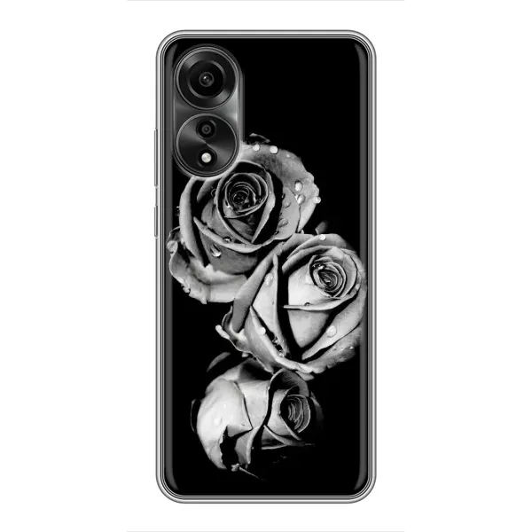 Чехол с принтом «Черная роза» для OPPO A78 (4G) Чехол с принтом «Черная роза» для OPPO A78 (4G)