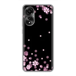 Чохол для OPPO А78 (4G) - з принтом (Дизайнерські) (AlphaPrint) (Квіти маленькі)