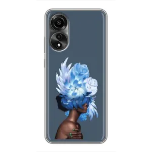 Чехлы (ART) Цветы на OPPO A78 (4G) (VPrint) (Квіти на голові)