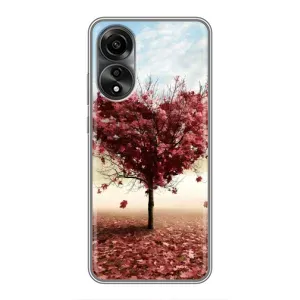 Чехлы для любимой на OPPO А78 (4G) (VPrint) (Дерево серце)