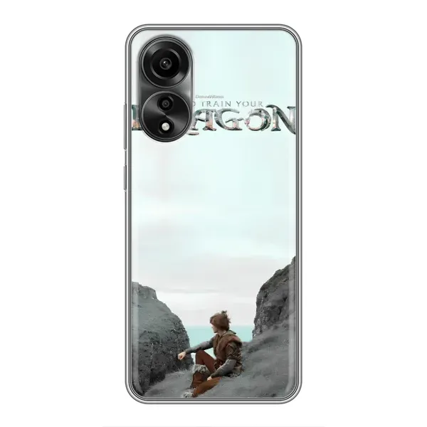 Чехол с принтом «Дракон лого» для OPPO A78 (4G)
