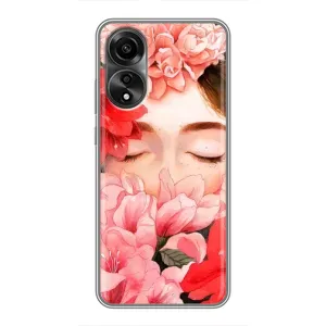 Чехлы (ART) Цветы на OPPO A78 (4G) (VPrint) (Очі в квітах)