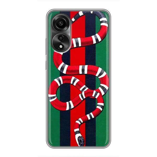 Чехол с принтом «Gucci змия» для OPPO A78 (4G) Чехол с принтом «Gucci змия» для OPPO A78 (4G)
