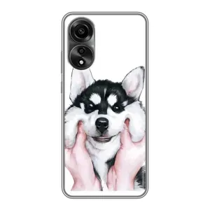 Чехол с Хаски для OPPO A78 (4G) - (AlphaPrint)