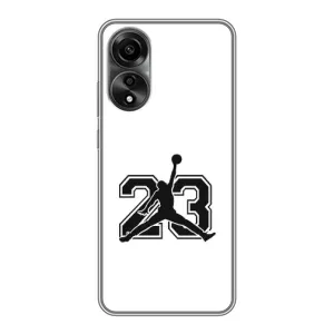 Чохли для OPPO A78 (4G) - з картинкою JORDAN (AlphaPrint) (Jordan 23)