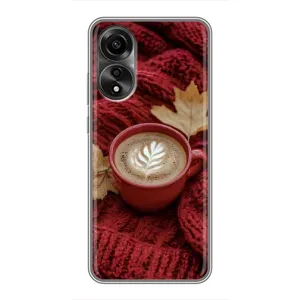 Чохол з унікальним дизайном 'Осінь з кавою' для OPPO A78 (4G) (Кава на ковдрі)