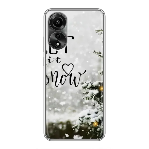 Чехол с принтом «Let it snow» для OPPO A78 (4G)