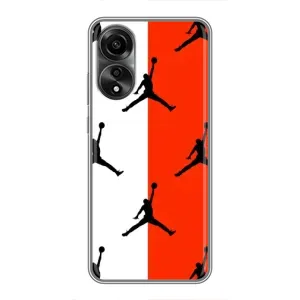 Чохли для OPPO A78 (4G) - з картинкою JORDAN (AlphaPrint) (Лого Джордан)