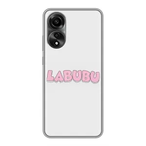 Чехол с Лабубу на OPPO A78 (4G) (Лого Лабубу)