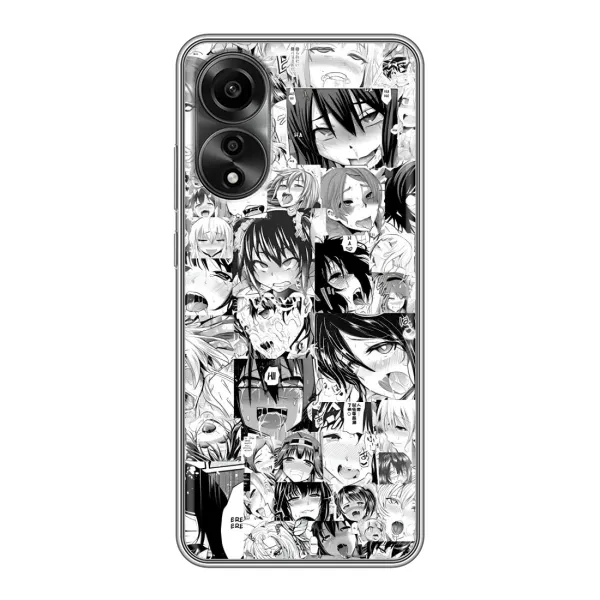 Чехол с принтом «Ahegao manga» для OPPO A78 (4G)