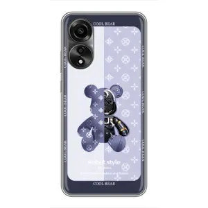 Круті Чохли Луі Віттон для OPPO A78 (4G) (AlphaPrint) (Медведик LV)