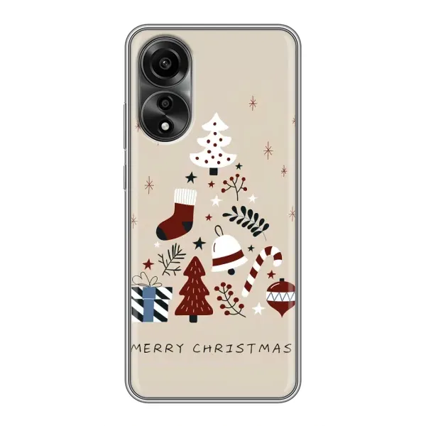 Чехол с принтом «Merry Christmas» для OPPO A78 (4G) Чехол с принтом «Merry Christmas» для OPPO A78 (4G)