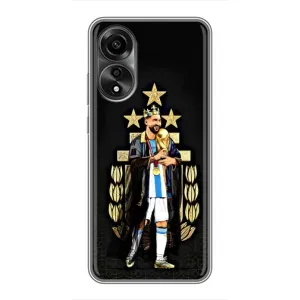 Чохли для OPPO A78 (4G) (Leo чемпіон) (AlphaPrint) (Мессі Король)