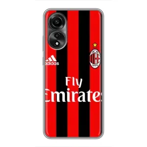 Чохли для OPPO A78 (4G) (VPrint) - Футбольні клуби (Milan)