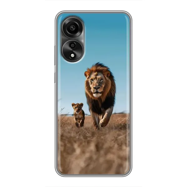 Чехол с принтом «Мусафа и Симба» для OPPO A78 (4G)