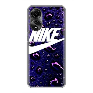 Чехол для OPPO A78 (4G) - с принтом Найк (AlphaPrint) (Найк принт)