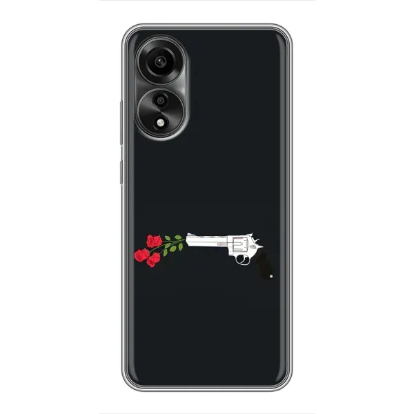 Чехол с принтом «Неожиданные цветы» для OPPO A78 (4G)