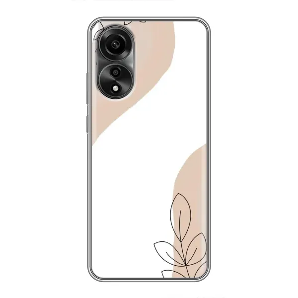 Чехол с принтом «Нюдовая веточка абстракция» для OPPO A78 (4G)
